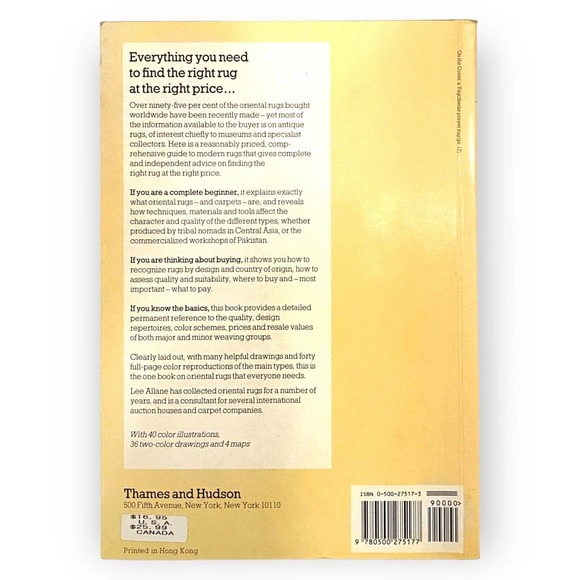 Oriental Rugs: A Buyer’s Guide by Lee Allane (1999, Paperback) VG Very Good - Picture 8 of 8